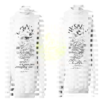 Wyoming The Equality State Est 1890 Scenic Sweatshirt Unisex | Mazezy