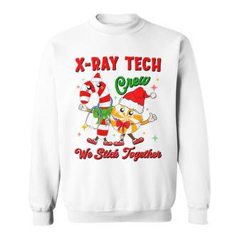X-Ray Tech Matching Family Christmas Candy Cane Crew Sweatshirt - Monsterry