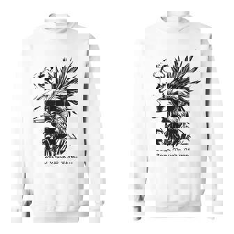 Zero Clucks Given Chicken Cool Rooster Sunglasses Sweatshirt Unisex | Mazezy