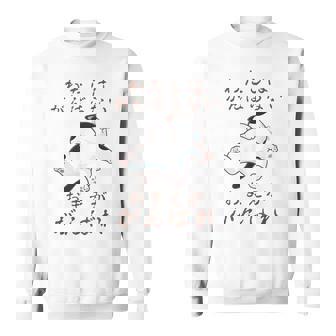 「わたしはがんばらない おまえががんばれ」 猫 ネコ好き 面白い 筆文字 ユーモア満点 おもしろ プリント スウェットシャツ - Kawaiitshirt
