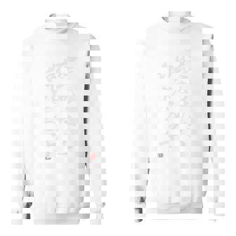 「褒めたら伸びる子」文字入り おもしろ 筆文字 面白い バック服 面白い 長袖tシャツ スウェットシャツ - Kawaiitshirt