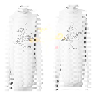 【背面デザイン】和風白蛇デザイン、2025年干支、縁起の良い スウェットシャツ - Kawaiitshirt