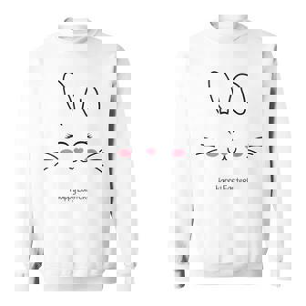 かわいいバニーフェイス イースターバッグ ピンク ハート イースター スウェットシャツ - Kawaiitshirt