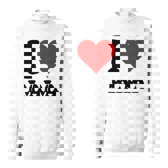 アイ・ラヴ・ママ 長袖tシャツ スウェットシャツ - Kawaiitshirt