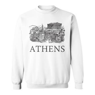 アテネギリシャ-ギリシャのお土産-アテネ スウェットシャツ - Kawaiitshirt