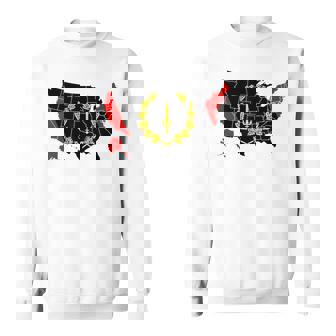 アメリカアフリカ ヘリテージフラッグ アメリカンブラック ヘリテージフラッグ スウェットシャツ - Kawaiitshirt