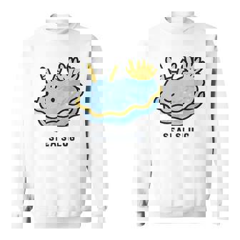 ウミウシ 海牛ealug イラスト ゆるい 簡単 おもしろ かわいい 動物 人気 海洋生物 スウェットシャツ - Kawaiitshirt