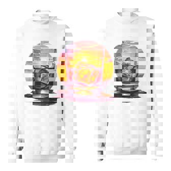 エレガントなウイスキーの夕日 スウェットシャツ - Kawaiitshirt