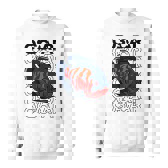 オスカーフィッシュ 80年代スタイル モンスターフィッシュキーパー 熱帯魚 スウェットシャツ - Kawaiitshirt