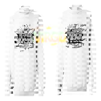 カラフルな乙女座の星座デザイン スウェットシャツ - Kawaiitshirt