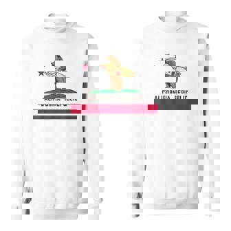 カリフォルニアシャツ、共和国旗カリフォルニアサーフィンベア スウェットシャツ - Kawaiitshirt