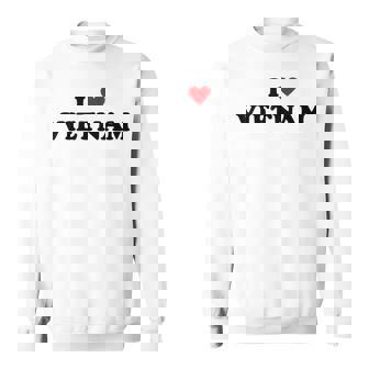 カントリーハートプライド-ファニーアイラブベトナム スウェットシャツ - Kawaiitshirt