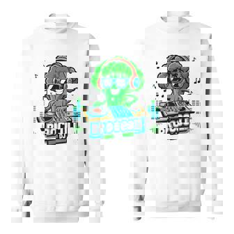 クールなブロッコリーdjミュージックパーティーバイブ面白いデザイン。 スウェットシャツ - Kawaiitshirt