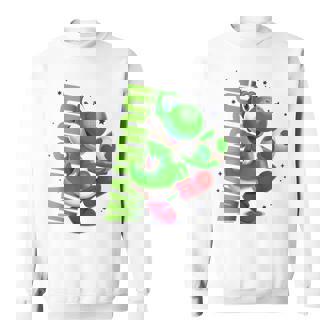 ザ・スーパーマリオギャラクシー・ムービー Action Yoshi スウェットシャツ - Kawaiitshirt