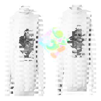 ザ・スーパーマリオギャラクシー・ムービーyoshi In Action スウェットシャツ - Kawaiitshirt