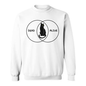 シュレディンガーの猫ベン図 長袖tシャツ スウェットシャツ - Kawaiitshirt
