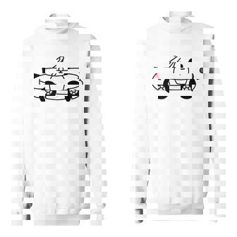 ジャパニーズホワイト スポーツカー Jdm オートクロス レーシングロードスター スウェットシャツ - Kawaiitshirt