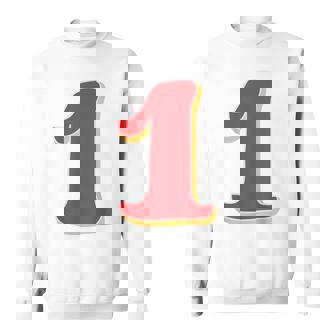タイポグラフィ 第1番 数字 1 スウェットシャツ - Kawaiitshirt