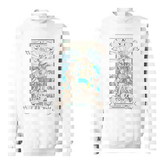タロットカード オタク アヘ顔 Lewd 変態アニメ オカルト異教徒 ウィッカ スウェットシャツ - Kawaiitshirt