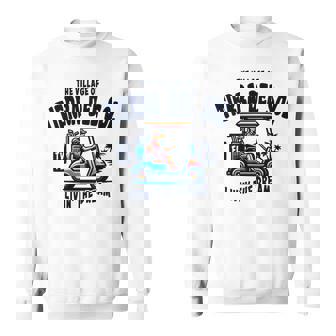 ティエラ・デル・ソルの村ゴルフカートデザイン。 長袖tシャツ スウェットシャツ - Kawaiitshirt