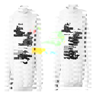 トラクター トラクター コンバインハーベスター 農家 農業 スウェットシャツ - Kawaiitshirt