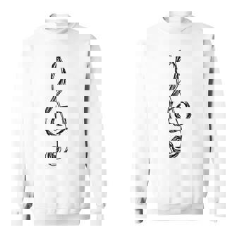 ト音記号 音楽記号 描画スケッチ スウェットシャツ - Kawaiitshirt