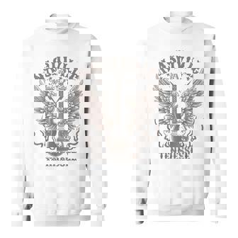 ナッシュビル テネシー ギター カントリーミュージック シティ レディース メンズ キッズ スウェットシャツ - Kawaiitshirt