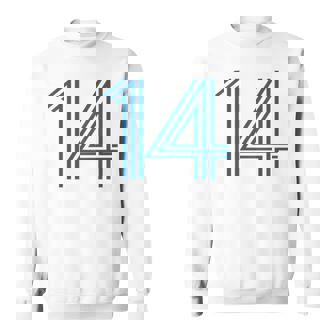 ナンバー14 シャツ レトロユニフォーム ヨーロッパスタイル バックプリントジャージ スウェットシャツ - Kawaiitshirt