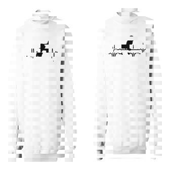ハートビートドッグ-Ecgパルスビアデッドコリー スウェットシャツ - Kawaiitshirt