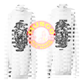 バックプリントのみ レトロ ヴィンテージ ガソリンスタンド ムスゴ ガソリンオイル スウェットシャツ - Kawaiitshirt