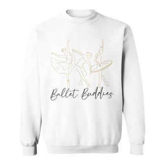 バレエ ダンサー ダンスガール バレリーナ フレンズ Besties バレエ スウェットシャツ - Kawaiitshirt