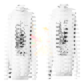 パリジャン エレガンス エッフェル塔 ファッション アート パリ フランス スウェットシャツ - Kawaiitshirt