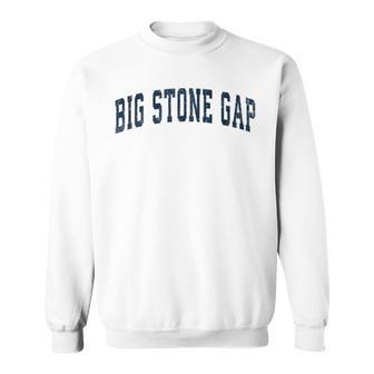 ビッグストーンギャップ バージニアva ヴィンテージ スポーツデザイン ネイビーデザイン スウェットシャツ - Kawaiitshirt