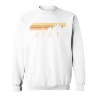 フィアット、Ks ヴィンテージ エバーグリーン サンセット 80年代 レトロ スウェットシャツ - Kawaiitshirt