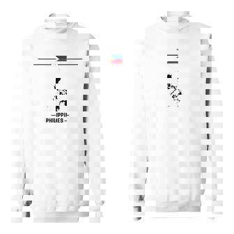 フィリピンの国旗、地図と国の名前 フィリピン スウェットシャツ - Kawaiitshirt