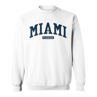 フロリダ州マイアミ Fl カレッジ大学スタイル ネイビー スウェットシャツ - Kawaiitshirt