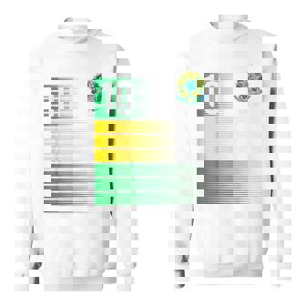 ブラジル国旗 10番 ブラジル サッカー メンズ レディース ボーイズ ガールズ キッズ スウェットシャツ - Kawaiitshirt