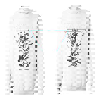 ロックンロール ドッグ ギター ミュージック バイブ スウェットシャツ - Kawaiitshirt