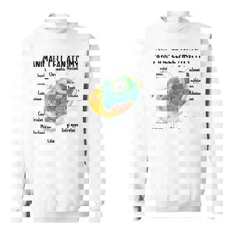 動物細胞の解剖学 生物学者 理科学生 スウェットシャツ - Kawaiitshirt