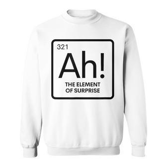 周期表 Ah 驚き元素 化学 科学 駄洒落。 スウェットシャツ - Kawaiitshirt