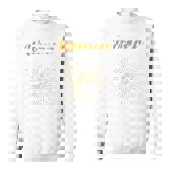 バックプリント 女は私を欲しがる 魚は私を恐れる 長袖tシャツ スウェットシャツ - Kawaiitshirt