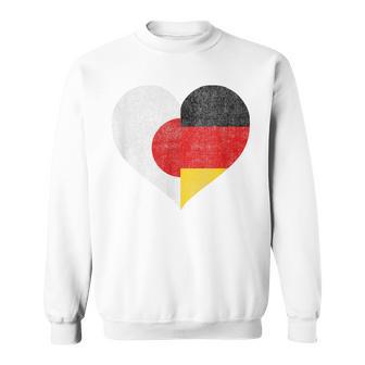 日本 ドイツ 国旗 ハート サッカー スウェットシャツ - Kawaiitshirt