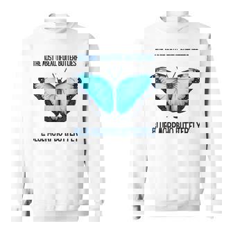 最も美しい蝶青いモルフォバタフライ スウェットシャツ - Kawaiitshirt