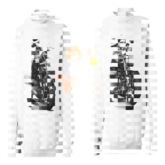 柴犬 いばけん 犬 バイク バイカー 長袖tシャツ スウェットシャツ - Kawaiitshirt