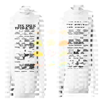 海洋ナメクジの種類科学海洋生物学チャート スウェットシャツ - Kawaiitshirt