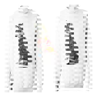 灰色オオカミ 伝統的な日本の龍の入れ墨 入泉 スウェットシャツ - Kawaiitshirt