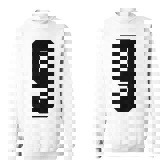 番号9 ナインスポーツジャージ 誕生日年齢 ラッキーナンバーブラック スウェットシャツ - Kawaiitshirt