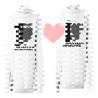 私は歯科矯正が大好きです スウェットシャツ - Kawaiitshirt