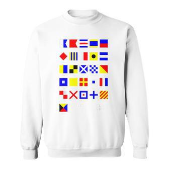 航海信号旗 アルファベット スウェットシャツ - Kawaiitshirt