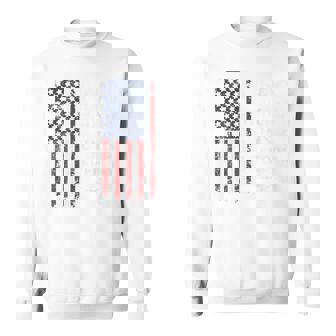 葉巻ウィスキーガン&フリーダム アメリカ国旗 7月4日 バック スウェットシャツ - Kawaiitshirt